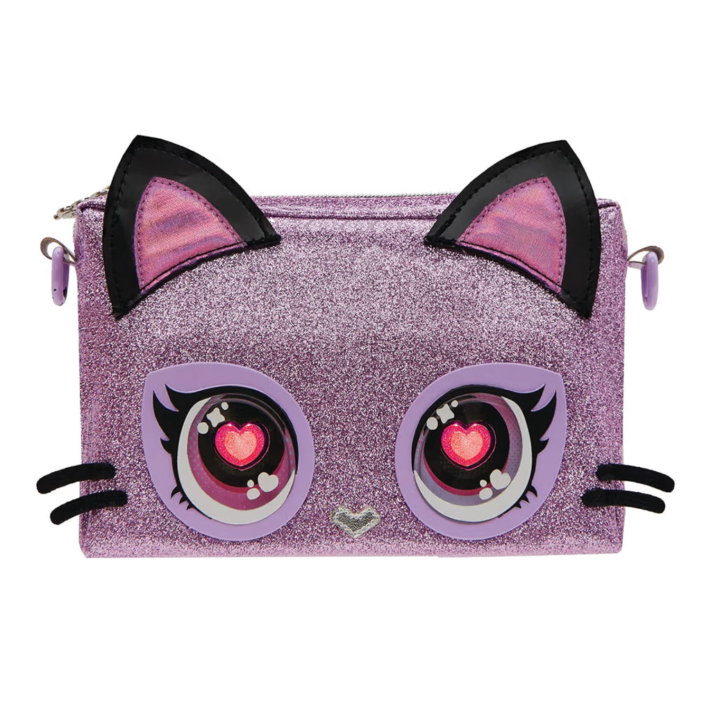 Purse Pets, Keepin’ It Clutch Purdy Purrfect Kitty Pet Toy and Wristlet Bag with Light-up Rainbow Eyes