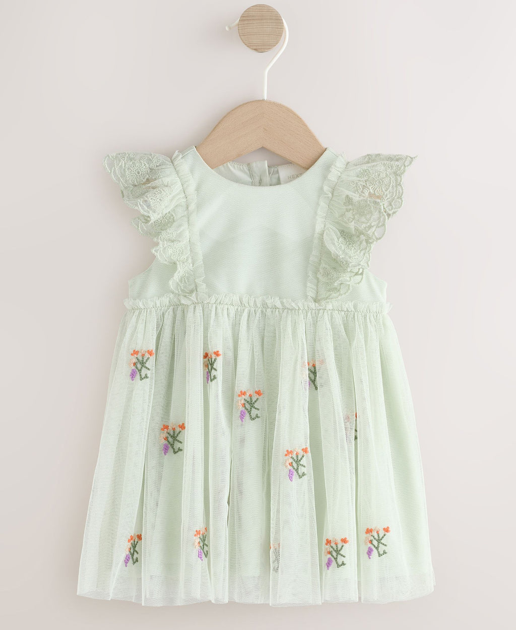Sage Green Baby Mesh Dress