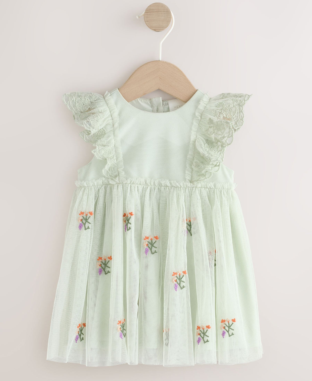 Sage Green Baby Mesh Dress