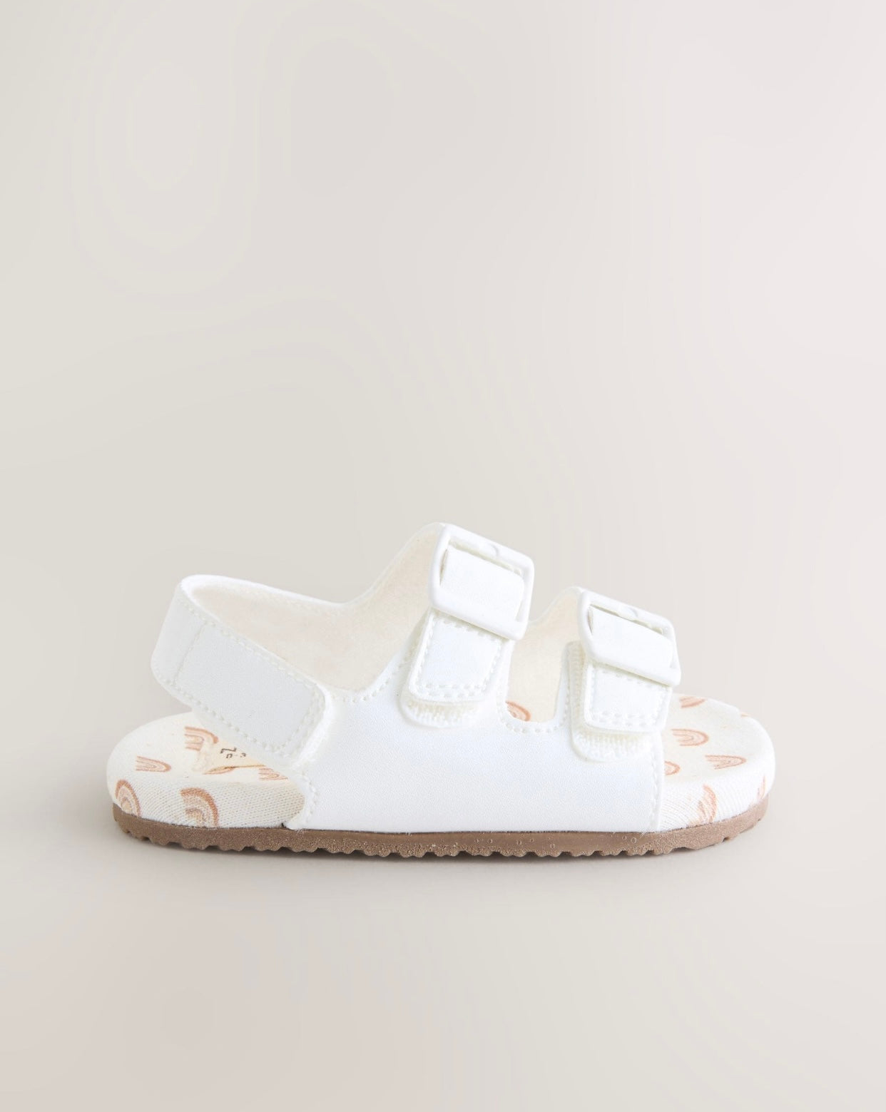 White Touch and Fasten Baby Sandals
