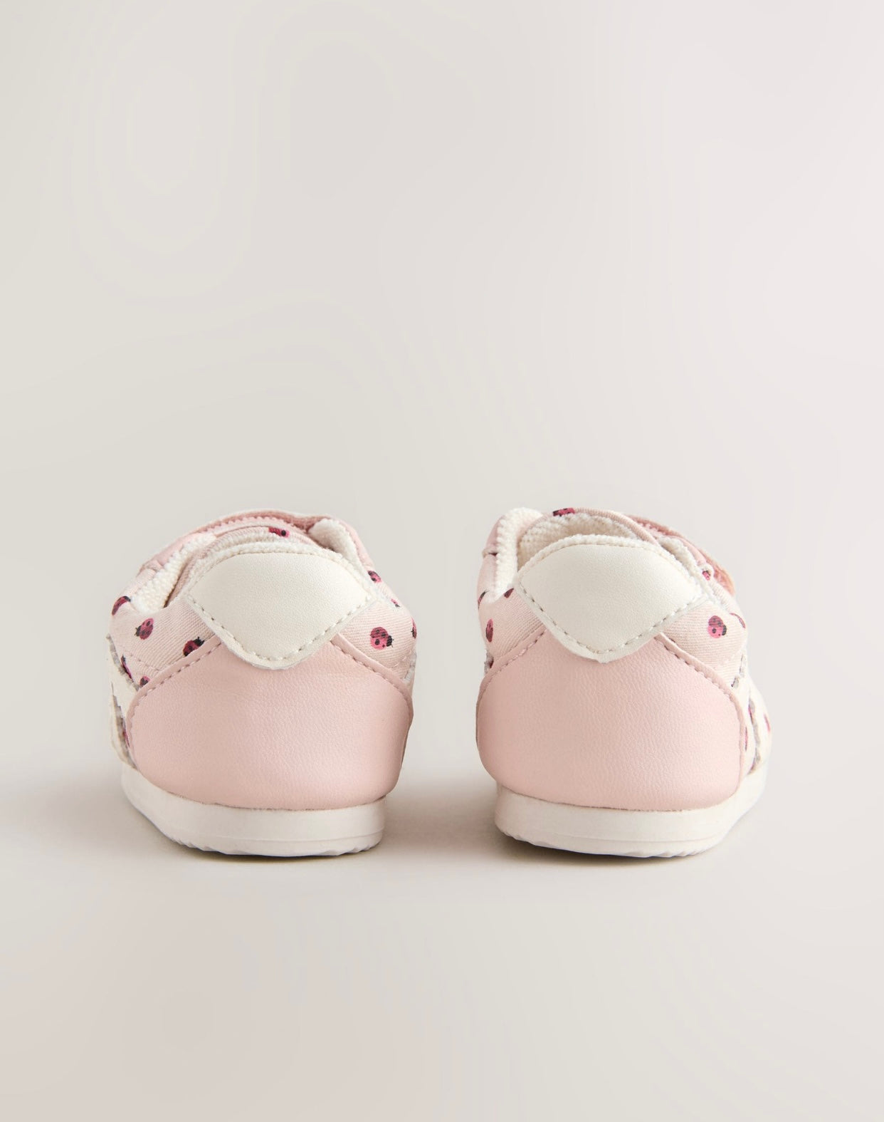 Pink Ladybird Baby Touch Fastening Trainers