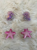 4pcs Ocean Mini Hair Clips