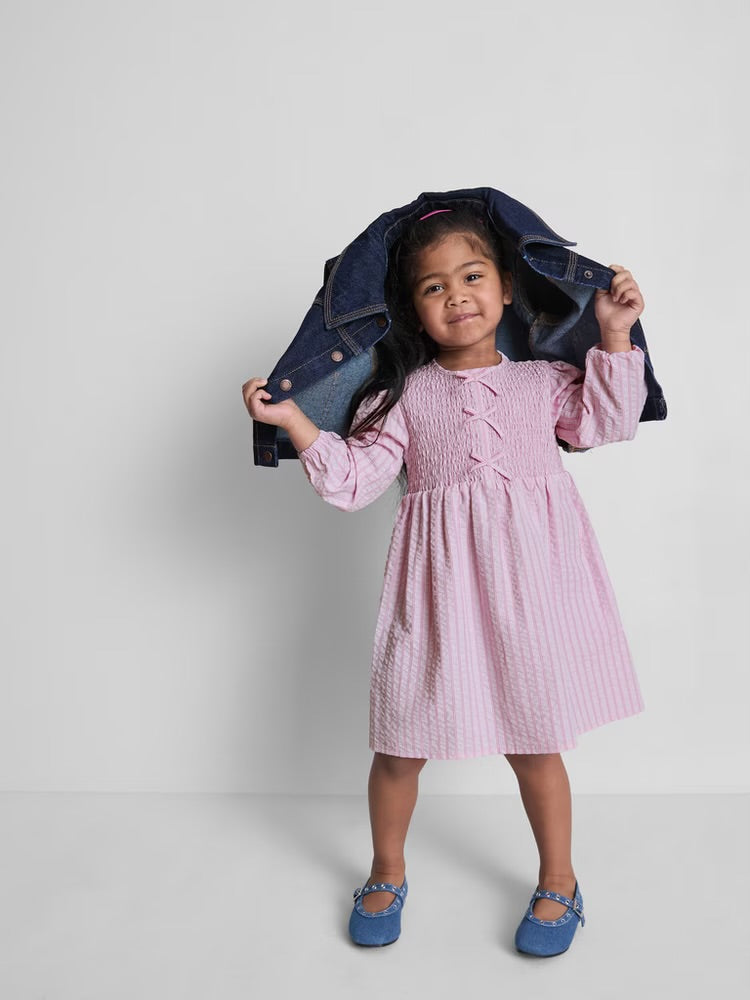 Seersucker Bow Dress
