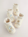 Neutral | Love Mummy/Daddy Baby Sock Top Bootie Shoes