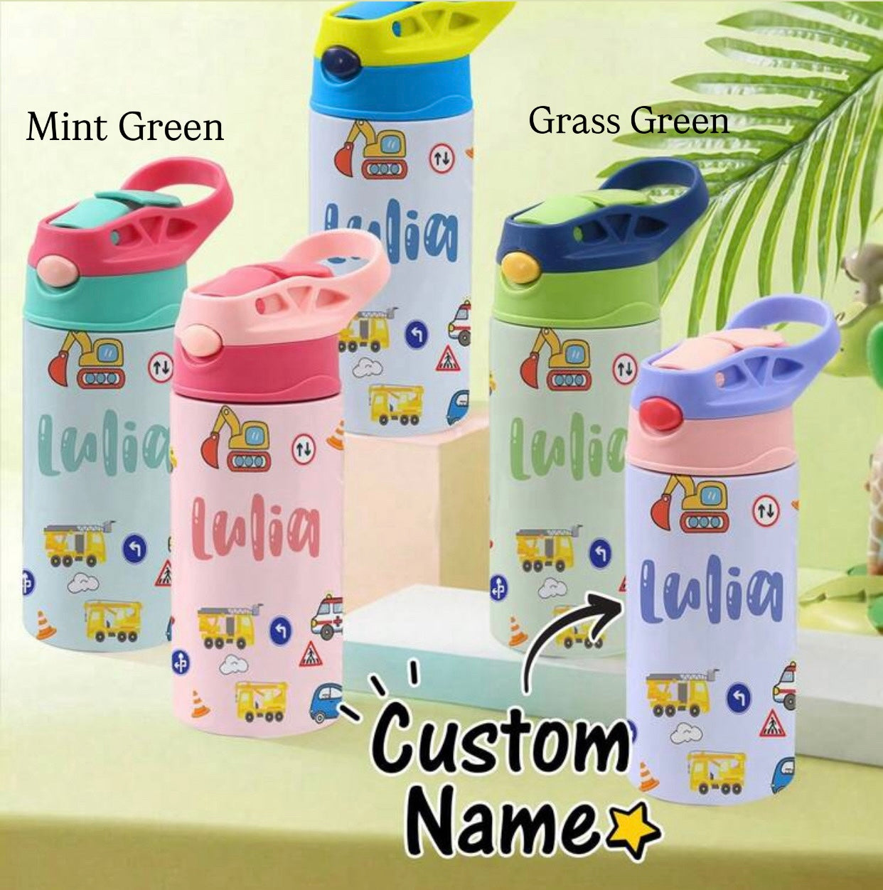 Customized 12oz Children's Stainless Steel Water Bottle
