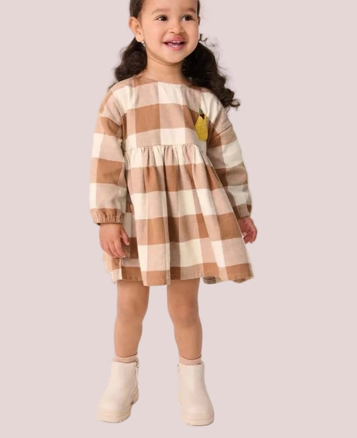 Pear Plaid Dress (immediate)