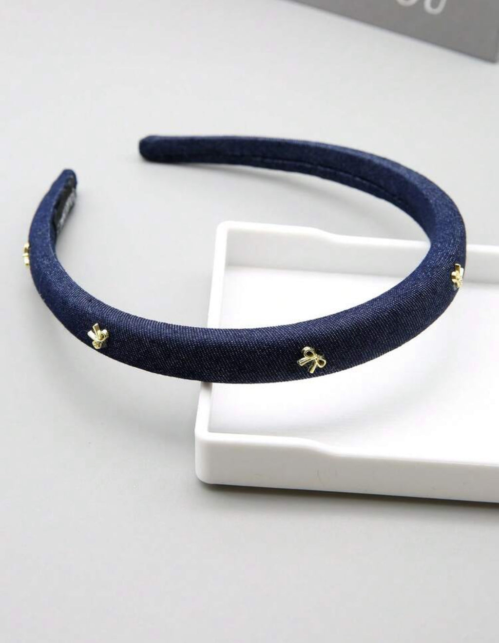 Silver Bow Headband