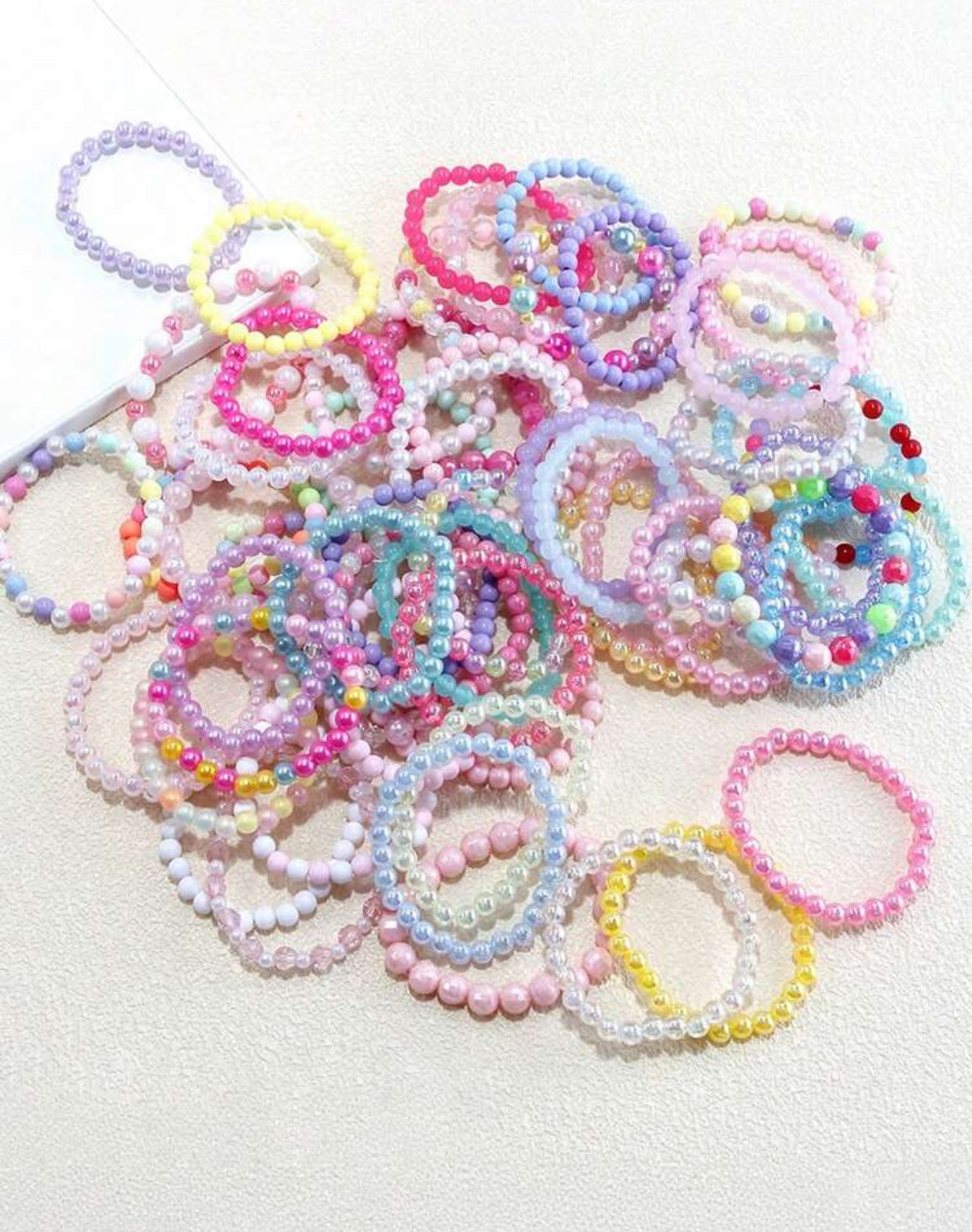 2pcs Random Color Beaded Bracelets (immediate)