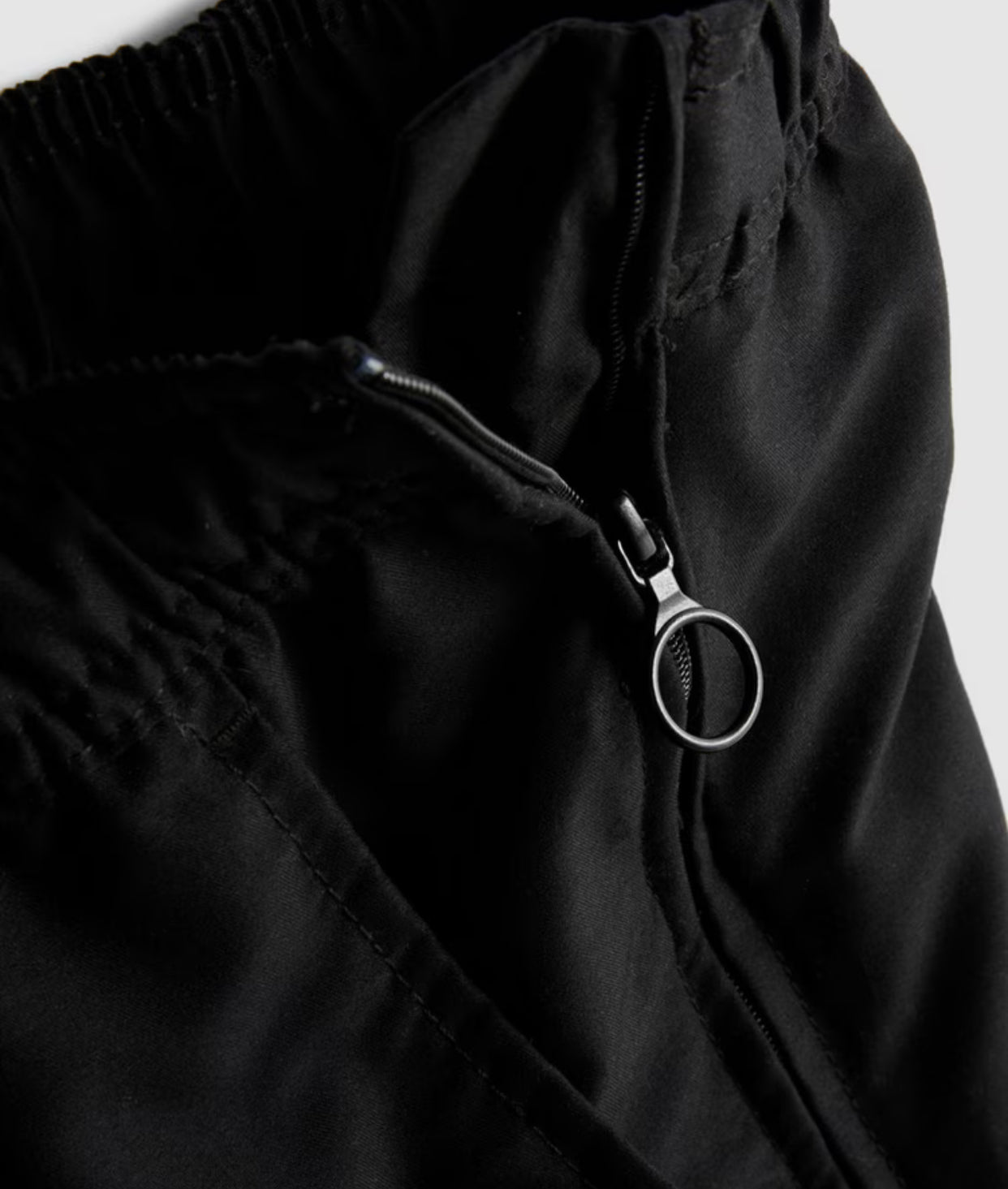 Adaptive swim shorts with elasticated waist, cargo pocket and easy zip opening