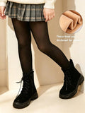 1pc Black Thermal Lined Tights