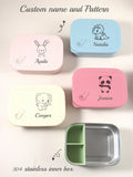 Kids Personalized Lunch Box 1200ml Stainless Steel