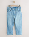 Mid Blue Denim Linen blend Denim Jeans