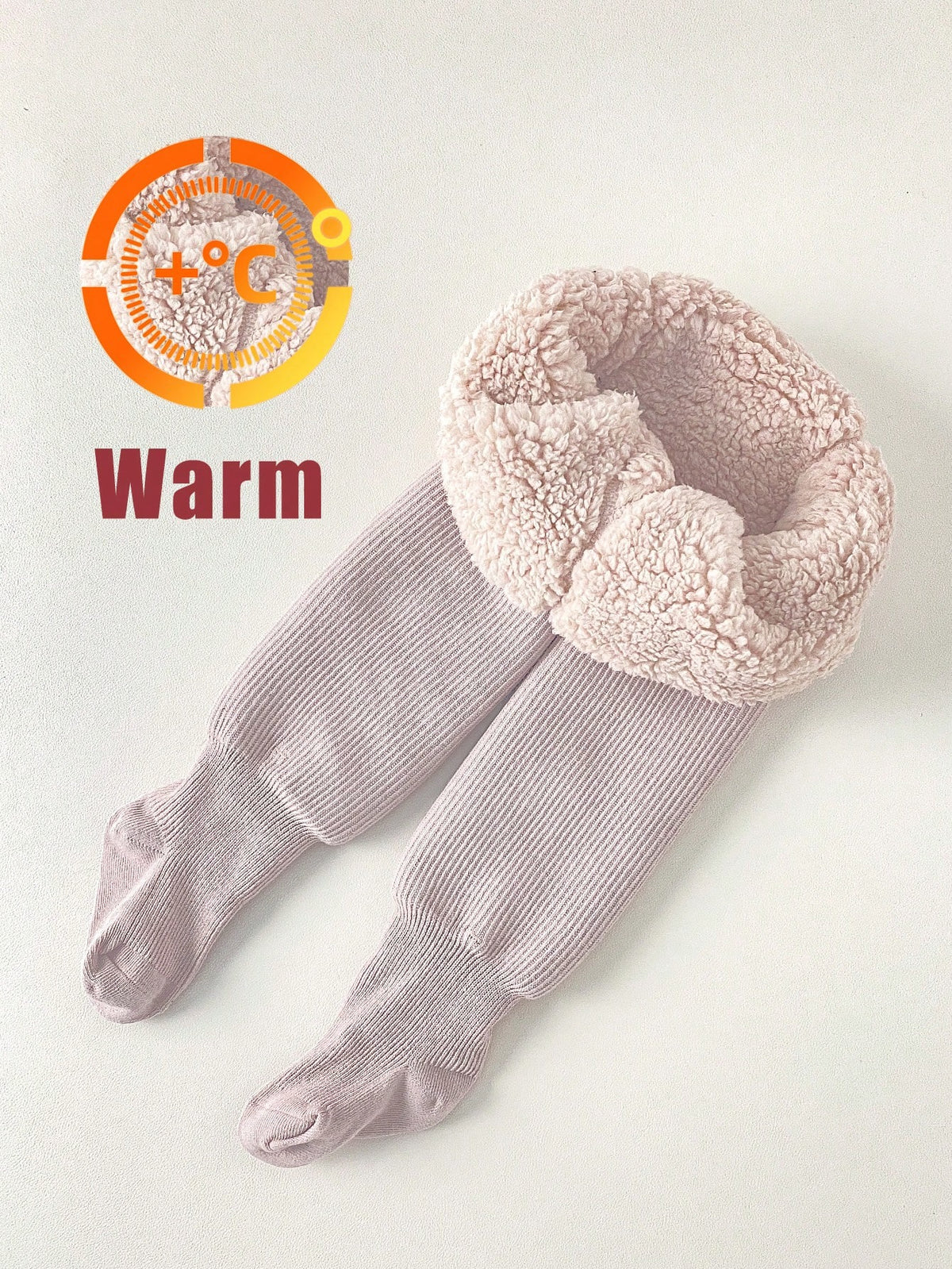 1pc Girls Fleece Lined Tights