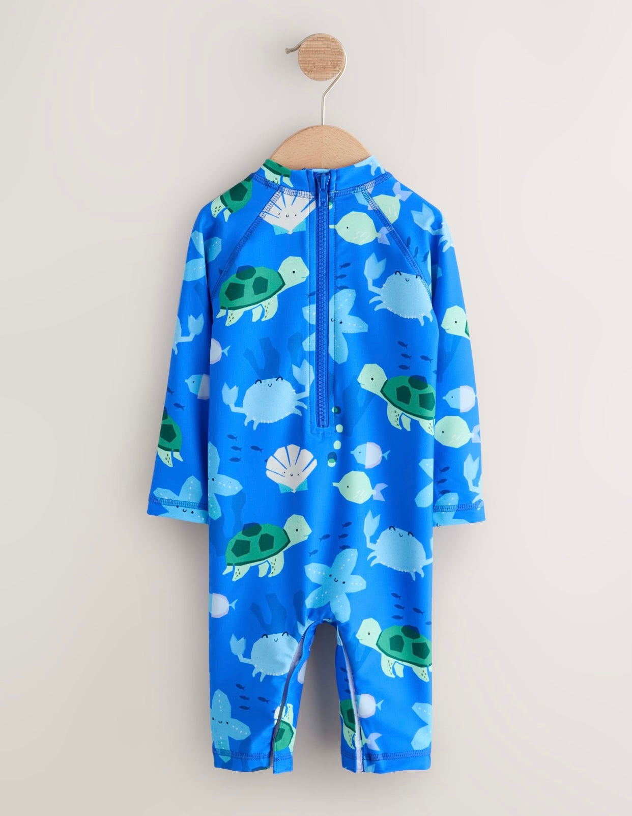 Blue Sunsafe Swimsuit and Hat Set
