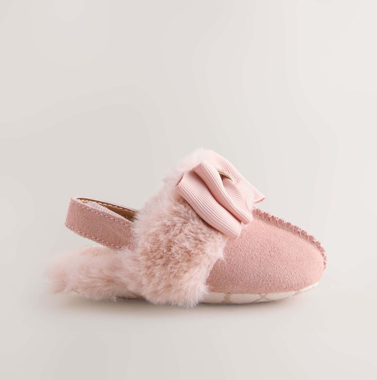 Baker by Ted Baker Baby Girls Faux Fur Trim Padders Mules