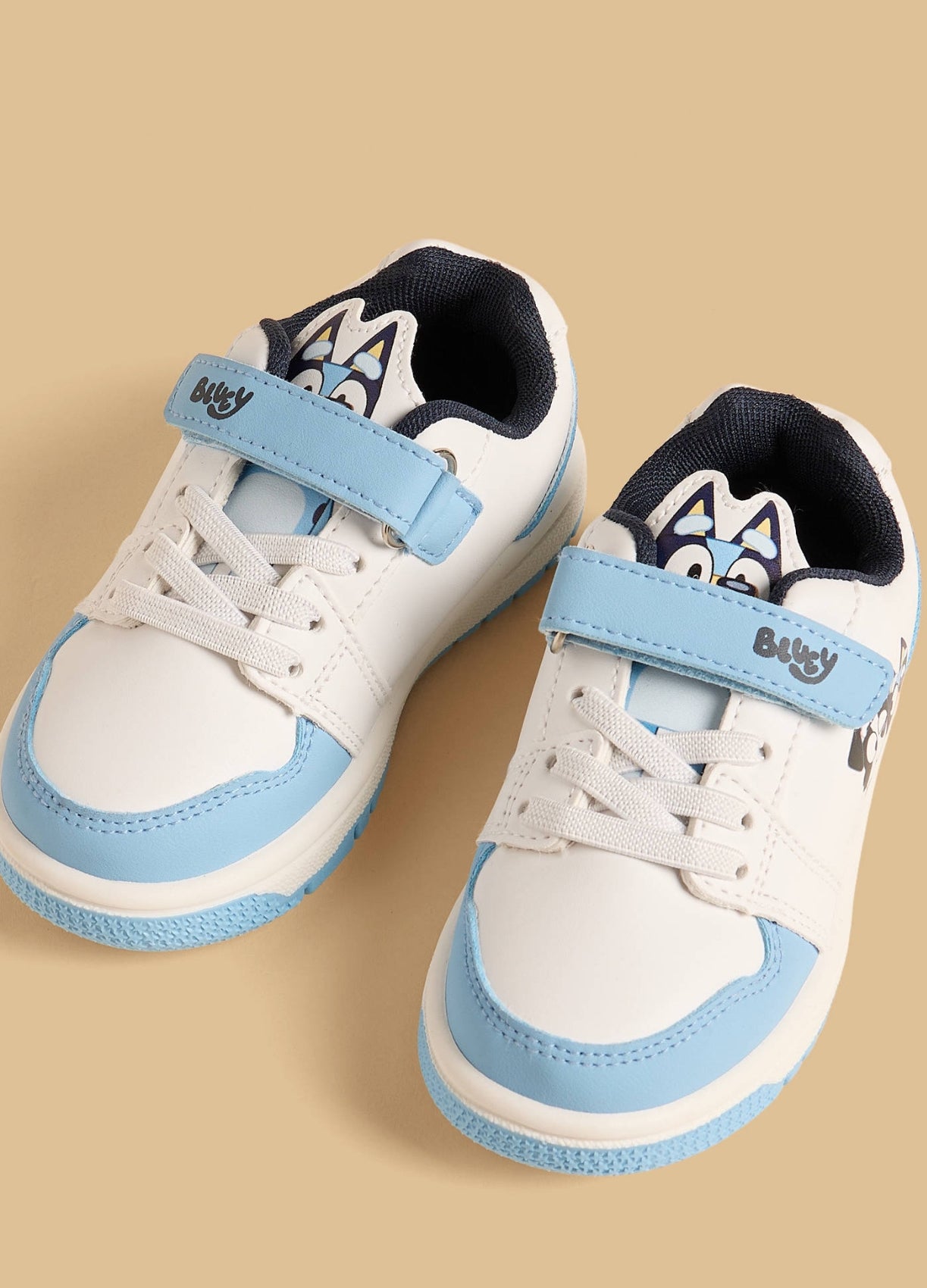 Bluey Print Sports Shoes with Hook and Loop Closure