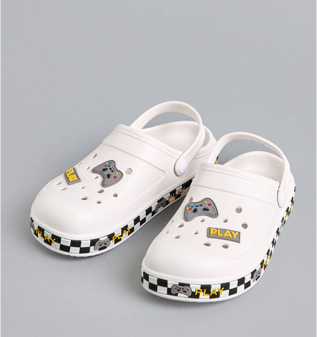 Gamer Applique Clogs with Backstrap