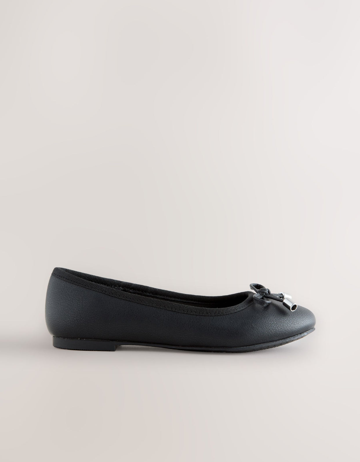 Black Matte Standard Fit (F) Ballerina School Shoes