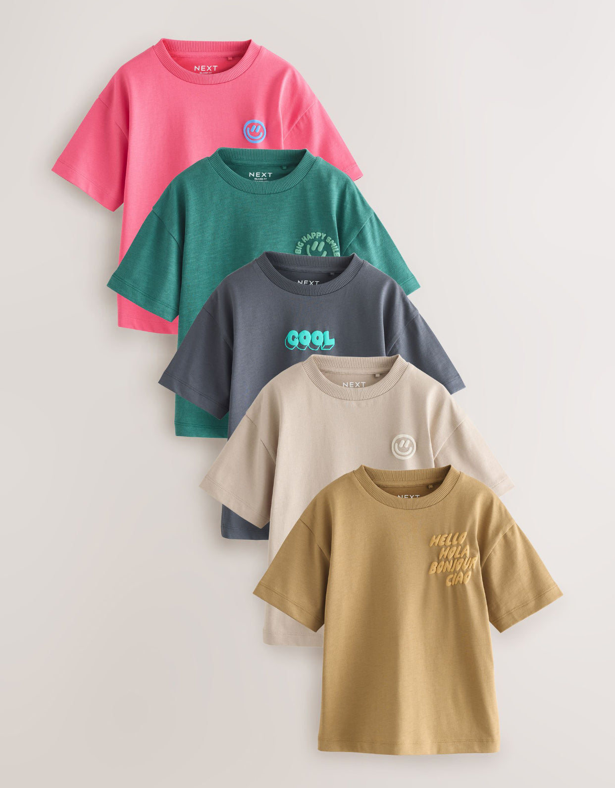 Green/Charcoal/Stone/Pink/Brown
Small Short Sleeve Graphic T-Shirts...
