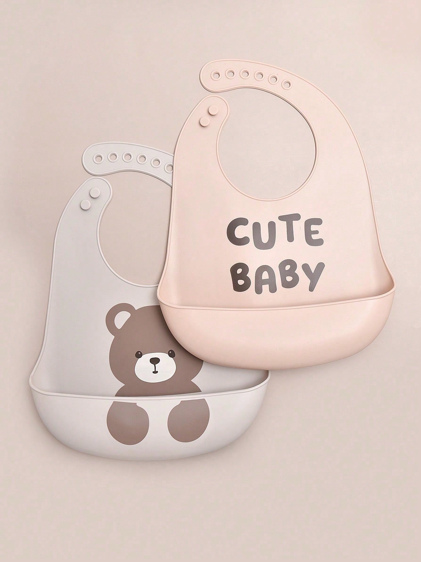 2pcs Silicone Baby/Infant Bib (immediate) (Copy)