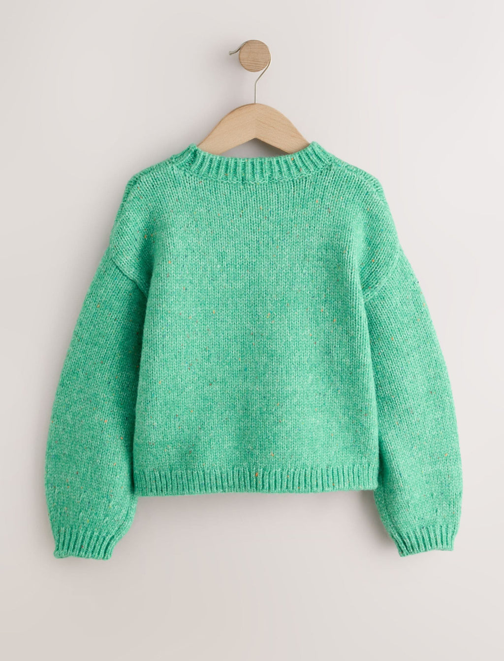 Green Bow Embroidered Christmas Jumper