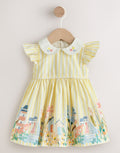 Yellow Scene Woven Baby Dress