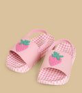 Strawberry Applique Slides with Backstrap
