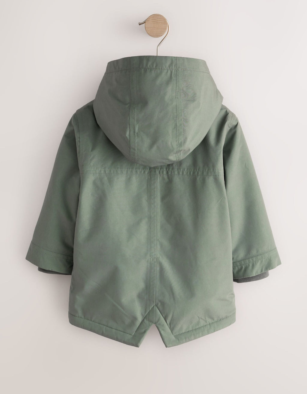 Green Waterproof Borg Lined Parka
