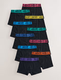 Black with Varsity Waistband Trunks 10 Pack
