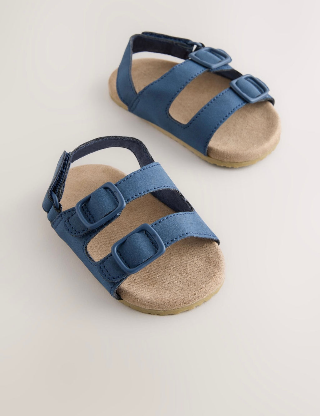 Navy Touch Fastening Baby Sandals