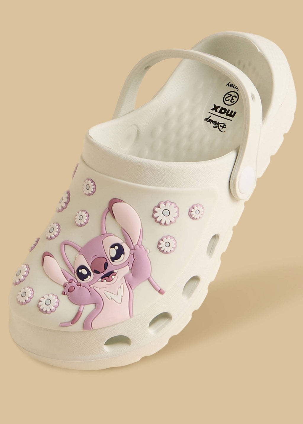 Stitch and Angel Applique Clogs with Backstrap