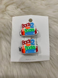 2pcs school hair clips