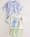 Lilac/Ecru Lilo and Stitch Short Pyjamas