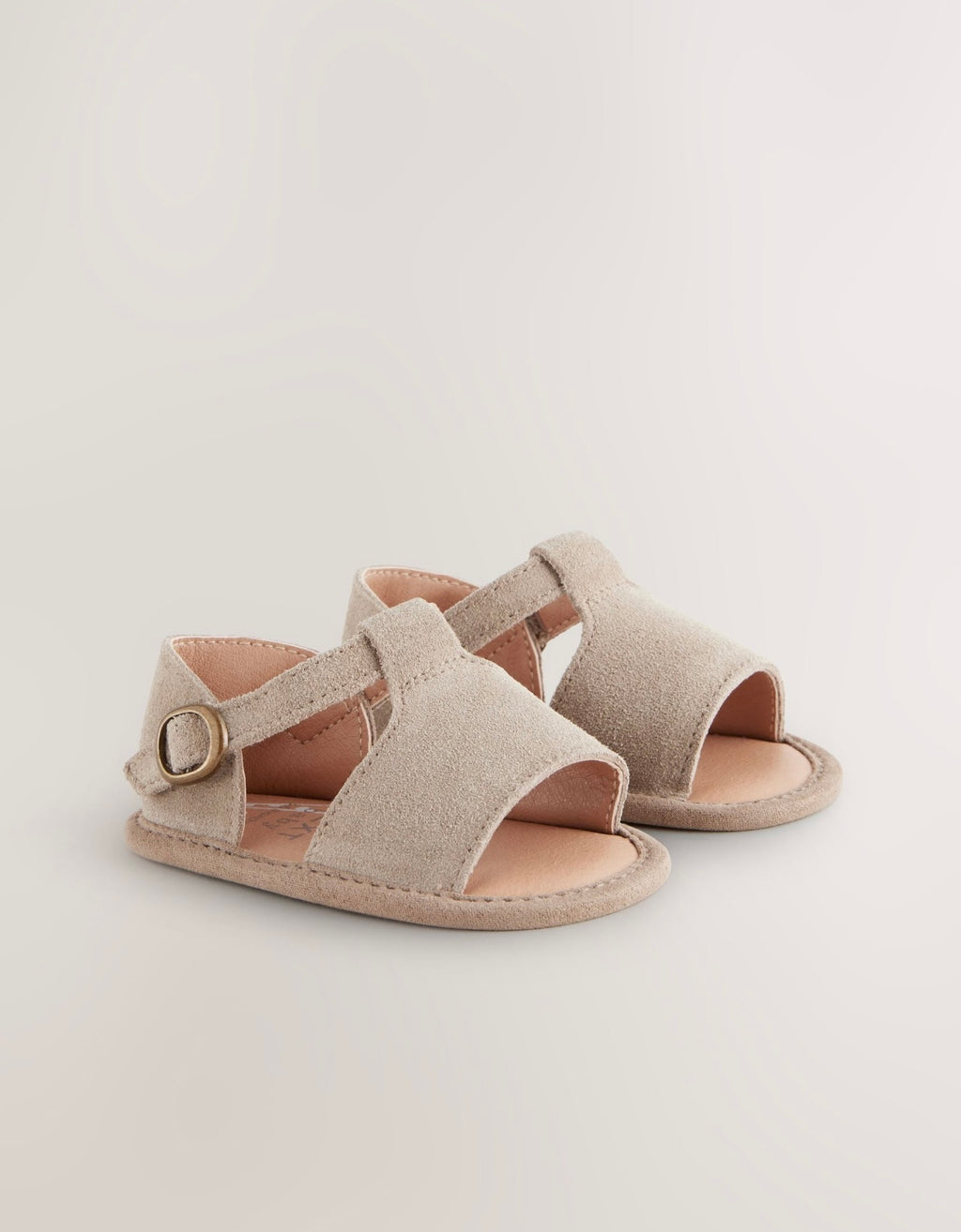 Neutral Leather Baby Sandals