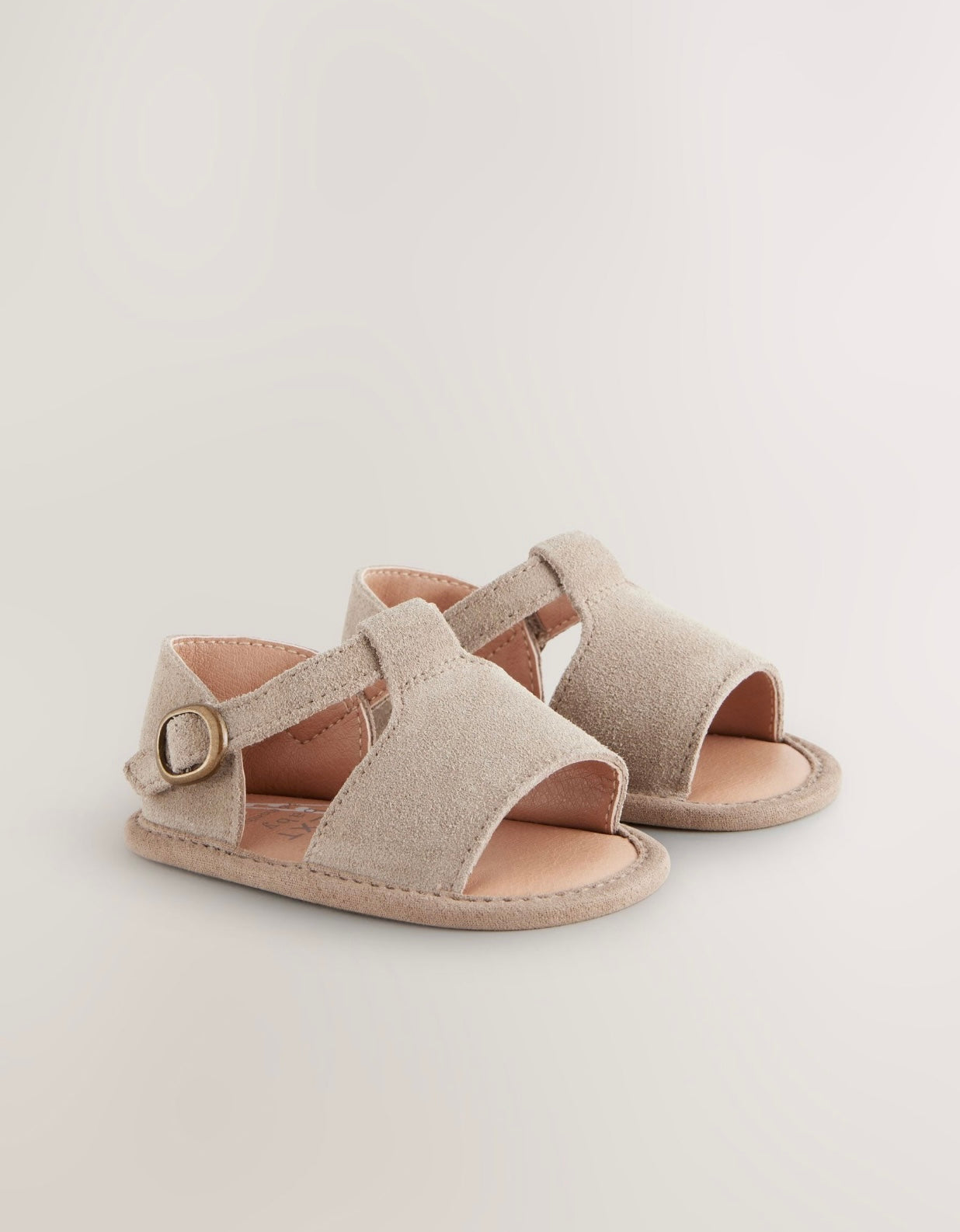 Neutral Leather Baby Sandals