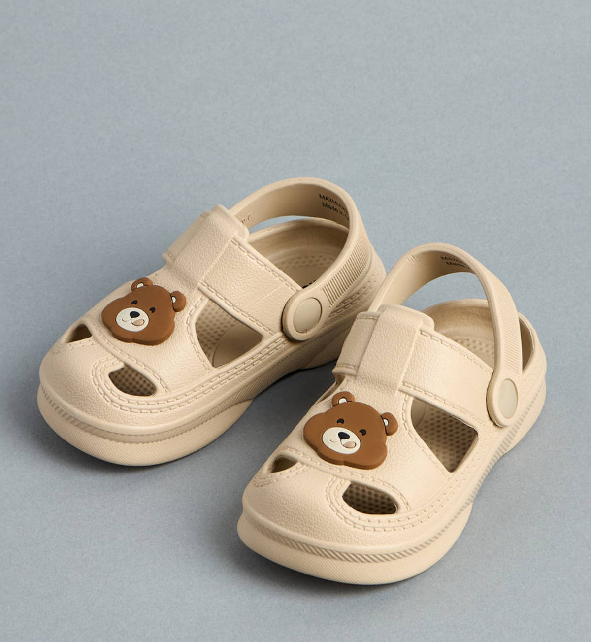 Bear Applique Clogs with Backstrap