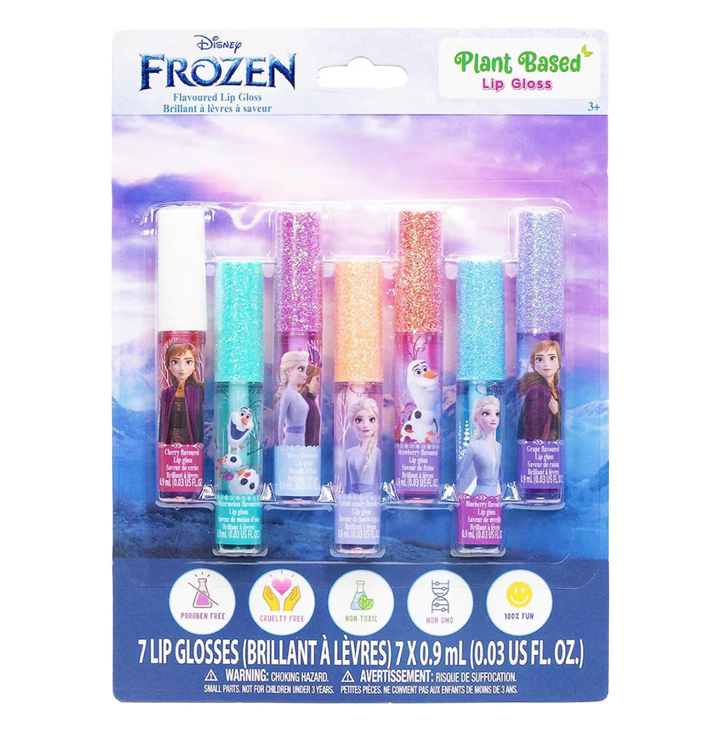 Disney Frozen 7 Piece Plant Based Lip Gloss (immediate)