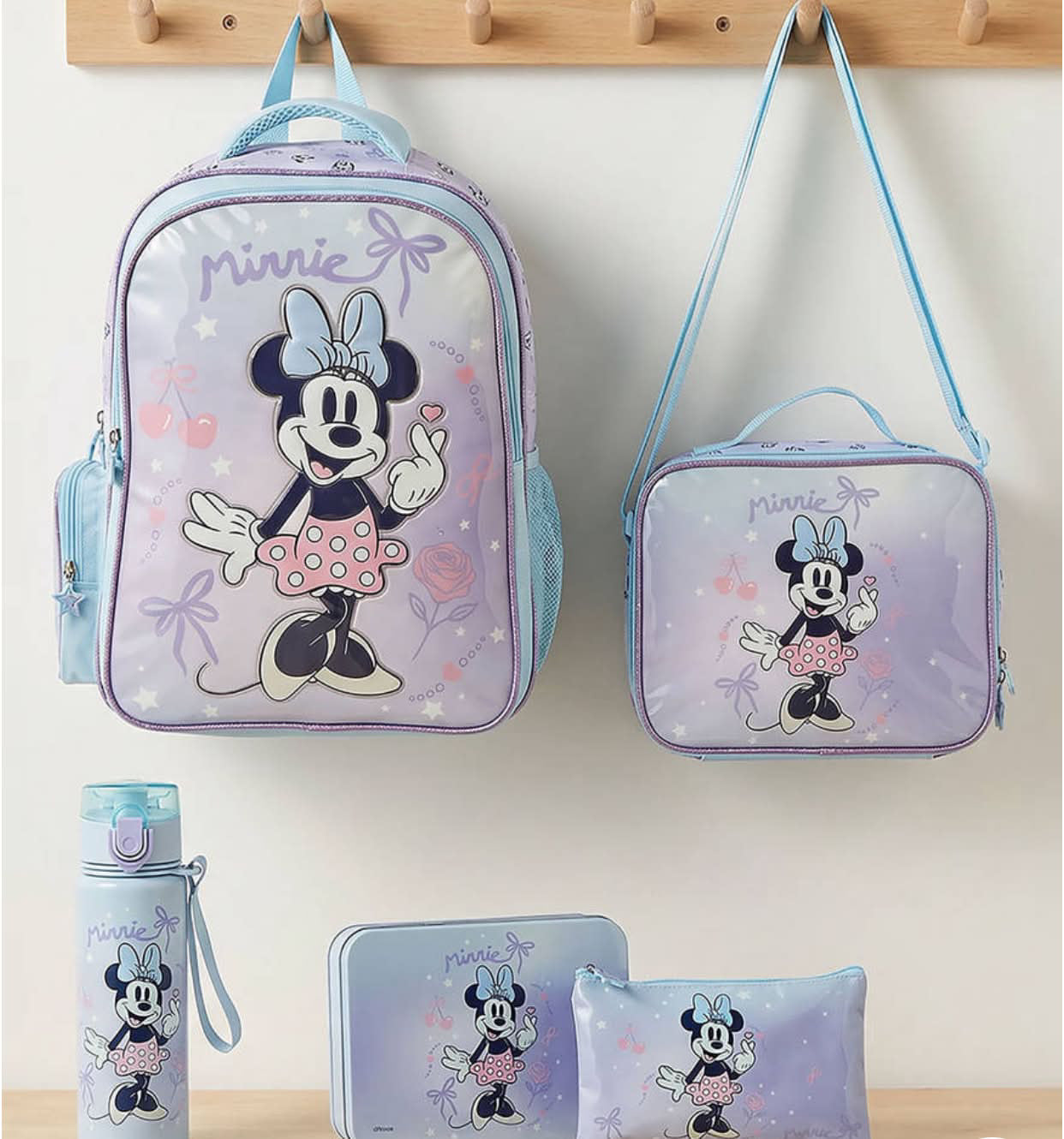 Disney Minnie Mouse 5 piece School Backpack Set