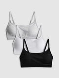 3pk Wireless Crop Bralettes