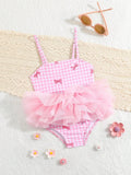 Baby Girl Tutu Bow Swimsuit