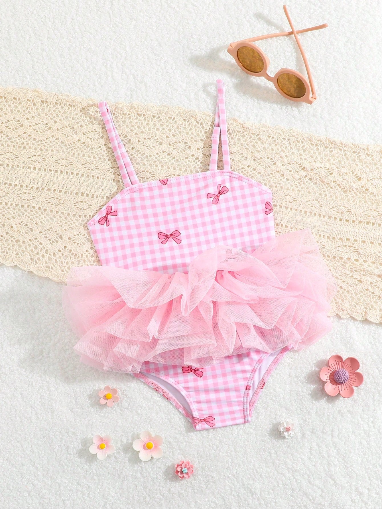 Baby Girl Tutu Bow Swimsuit