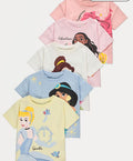 Disney Princess Pastel T Shirts 5 Pack