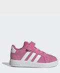 adidas Pink Grand Court 2.0 Elastic Lace Infant Trainers
