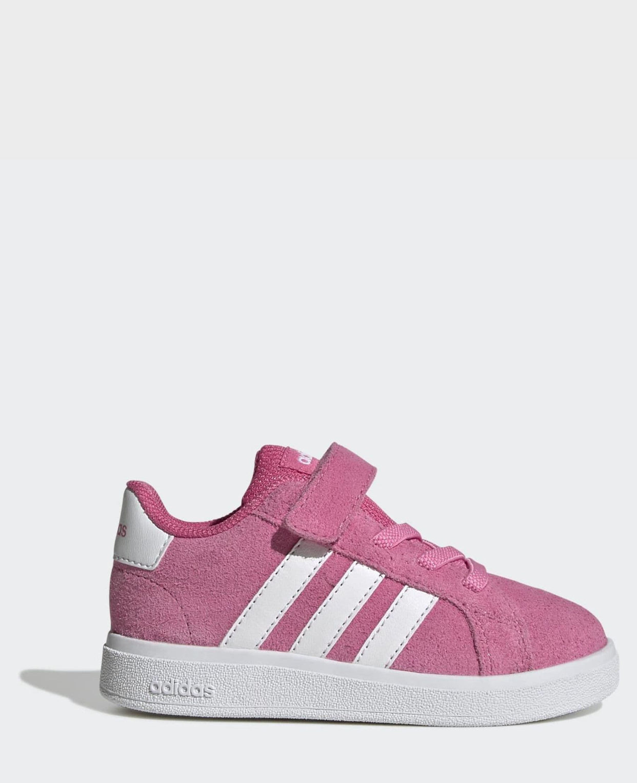 adidas Pink Grand Court 2.0 Elastic Lace Infant Trainers