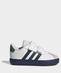 adidas White VL Court 3.0 Hook and Loop Infant Trainers