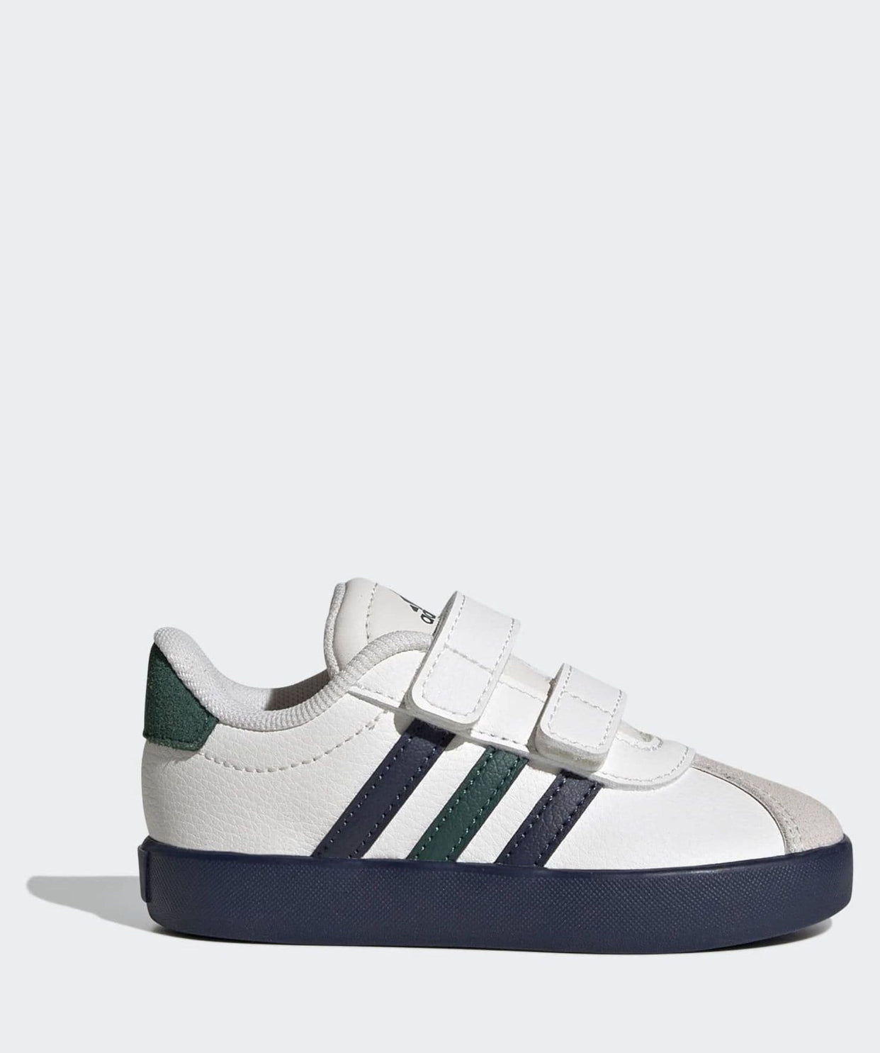 adidas White VL Court 3.0 Hook and Loop Infant Trainers
