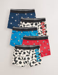 Red/Blue Football Junior Character Trunks 5 Pack