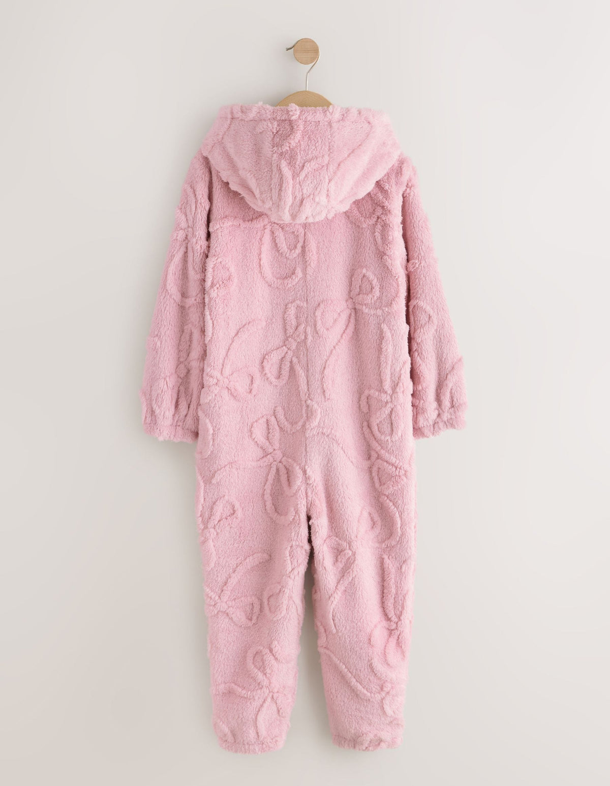 Pink Bow Fleece All-In-One