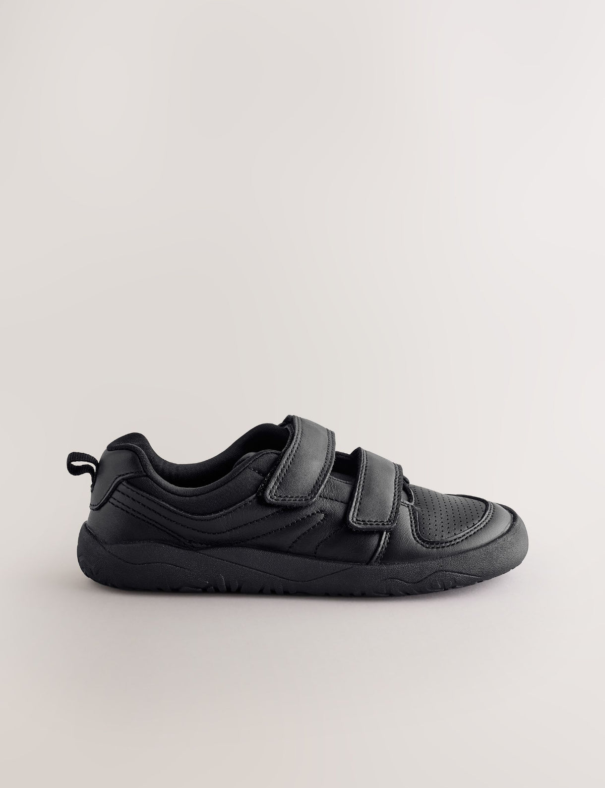Black Barefoot Leather 2 Strap Touch
Fastening School Shoes