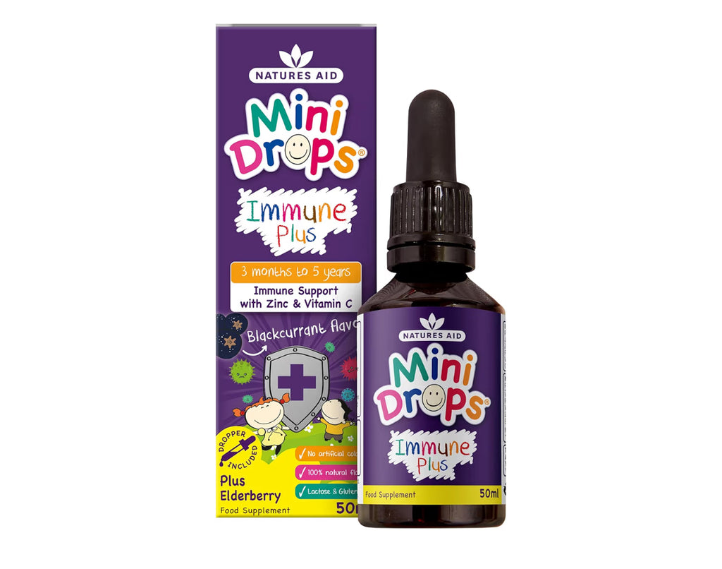 Natures Aid Mini Drops Immune Plus for Kids